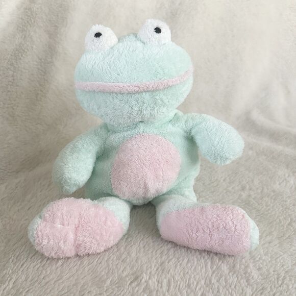 Ty Pluffies Grins the Frog Beanbag Plush Stuffed Animal Toy 10” 2002 Vintage - Picture 1 of 6